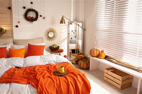 orange bedroom art.